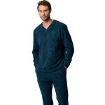 Pyjama pantalon top manches longues Checks Texture