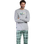 ADMAS HOMME - Ref.63161AD - Pyjama pantalon top manches longues Vintage Car Lois