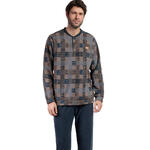 ADMAS HOMME - Ref.63185AD - Pyjama pantalon top long Rectangles Antonio Miro
