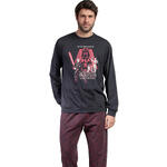 ADMAS HOMME - Ref.63478AD - Pyjama pantalon top long May The Force Star Wars