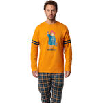ADMAS HOMME - Ref.63865AD - Pyjama pantalon top long Square Paddington