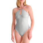 Maillot de bain une pièce échancré sans armatures BLUE LAGOON