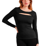 ADMAS FEMME - Ref.43509AD - Top manches longues Agujero Rib Admas