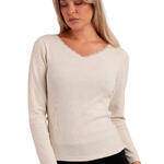 ADMAS FEMME - Ref.43562ADB - Top manches longues Romantic Rib Admas