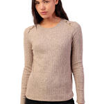 ADMAS FEMME - Ref.43664AD - Top manches longues Botones Melange Admas