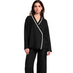 ADMAS FEMME - Ref.63638AD - Pyjama pantalon tunique croisée Luxury Stitching