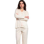 ADMAS FEMME - Ref.63600AD - Pyjama pantalon chemise longue Dots And Flowers
