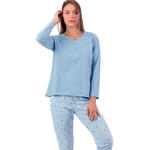ADMAS FEMME - Ref.63610AD - Pyjama pantalon top long Stripes And Stars