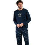 Pyjama pantalon top manches longues Old School