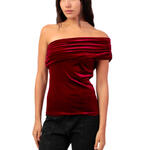 Top velours asymétrique Velour And Lace