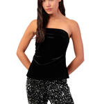 Top velours bustier bandeau Velour And Lace