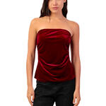 Top velours bustier bandeau Velour And Lace