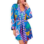 ADMAS FEMME - Ref.67339AD - Déshabillé Luxe Sauvage Admas