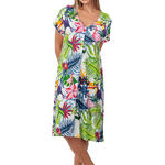 Chemise de nuit manches courtes Exotic Parrot