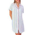 ADMAS FEMME - Ref.61494AD - Chemise de nuit manches courtes Light Stripes Admas