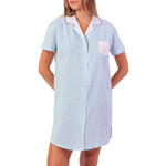 Chemise de nuit manches courtes Stripes Home