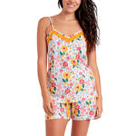 Pyjama short caraco Gold Flowers
