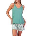 Pyjama short débardeur Palm Mosaic