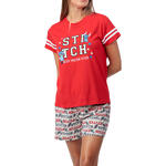 ADMAS FEMME - Ref.64287AD - Pyjama short t-shirt Stitch University Disney Admas