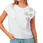 ADMAS FEMME - Ref.43694AD - T-shirt manches courtes Shine Fun Admas