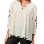 ADMAS FEMME - Ref.43705AD - Top manches trois-quarts Mexican Admas