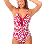 Maillot de bain une pièce triangle préformé Tribal Spirit