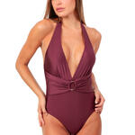 Maillot de bain une pièce dos nu triangle préformé Sunset