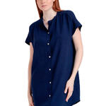 Tunique de plage boutonnée manches courtes Fluido