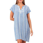 ADMAS FEMME - Ref.19992AD - Robe estivale manches courtes Gold Sea Admas