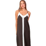 ADMAS FEMME - Ref.19970AD - Robe estivale mi-longue Brown And Dots Admas