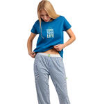 ADMAS FEMME - Ref.64075AD - Pyjama pantalon t-shirt Love Your Life Admas