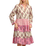 ADMAS FEMME - Ref.18075AD - Robe estivale manches longues Folklore Admas