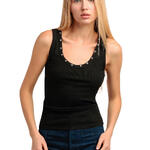 ADMAS FEMME - Ref.43704AD - Débardeur Metallic Holes Admas