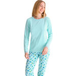 Pyjama pantalon top manches longues BLOOMY