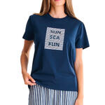 T-shirt manches courtes Sun Sea Fun SUMMERTIME