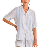 Pyjama short chemise manches courtes HOMEWEAR P120