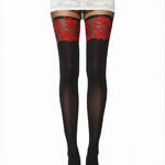 Paire de collants 50 den opaques effet jarretière Soir D'Amour