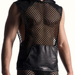 MANSTORE - Ref.210802M - T-shirt sans manches Kangaroo à capuche M817 Manstore