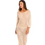 SELMARK MARE - Ref.BC246SE - Robe longue ajourée manches longues COMPLEMENTOS