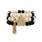 SELMARK MARE - Ref.BS106SE - Ensemble de bracelets perles bicolores Complementos