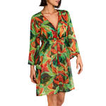 Robe tunique de plage manches longues OASIS