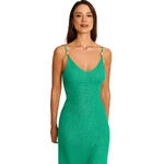 Robe de plage mi-longue fines bretelles SOLSTICE