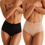SELMARK - Ref.00259SE - Pack x2 slips taille haute ESSENTIAL Selmark