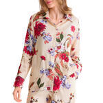 LISCA - Ref.86394LI - Haut de pyjama chemise manches longues TAMARA Lisca