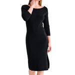 Robe midi manches trois-quarts COCKTAIL