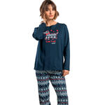 ADMAS FEMME - Ref.64651AD - Pyjama pantalon top manches longues LouLou Cold