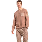 Pyjama pantalon polo manches longues New York