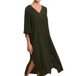 Robe de plage mi-longue manches trois-quarts SOLSTICE