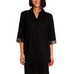 Robe chemise de plage manches mi-longues DUNA