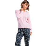 ADMAS FEMME - Ref.64621AD - Pyjama pantalon top manches longues Dark Liberty